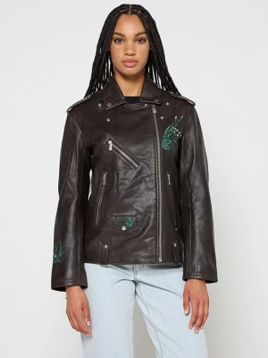 Foto van product Leren jas Scotch & Soda bruin