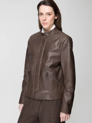 Foto van product Leren jas Vespucci by VSP bruin