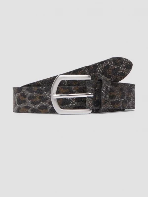 Foto van product Leren riem met folieprint s.Oliver grijs