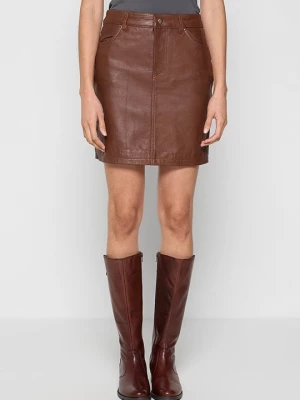 Foto van product Leren rok Lee Cooper cognac
