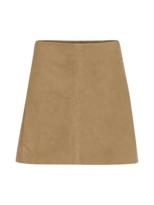 Foto van product Leren rok Saint Tropez bruin