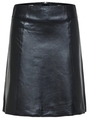 Foto van product Leren rok Selected zwart