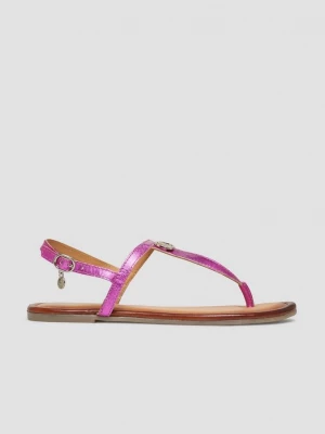 Foto van product Leren sandalen met bandjes en logodetail s.Oliver roze