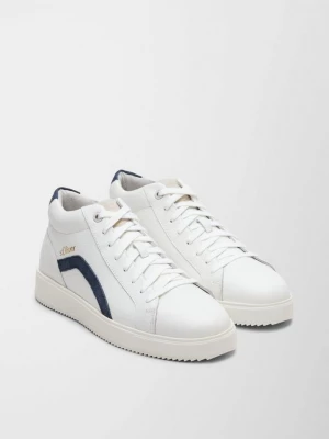Foto van product Leren sneakers met contrastdetails s.Oliver wit