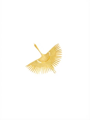 Foto van product Les Reines Broche 'The Peafowl' goud