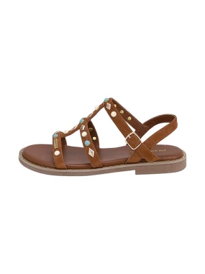 Foto van product Les Tropéziennes Sandaal 'Flache Ledersandalen Les Corikalow' camel Les Tropeziennes