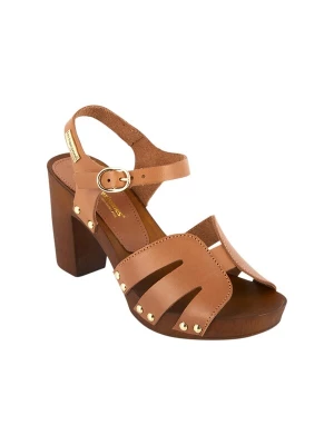 Foto van product Les Tropéziennes Sandaal 'Tabara – Ledersandalen mit Absatz' bruin Les Tropeziennes