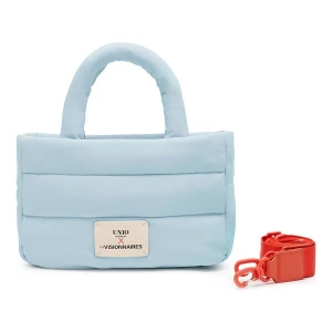 Foto van product Les Visionnaires Handtas 'Unio Cortina' lichtblauw / bloedrood / offwhite