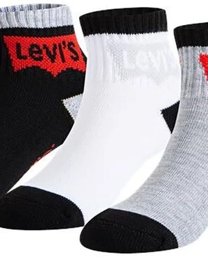 Foto van product Levi's Kids Sokken grijs gemêleerd / rood / zwart / wit