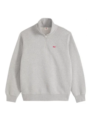 Foto van product LEVI'S ® Sweatshirt 'Original HM 1 / 4 Zip' lichtgrijs / bloedrood