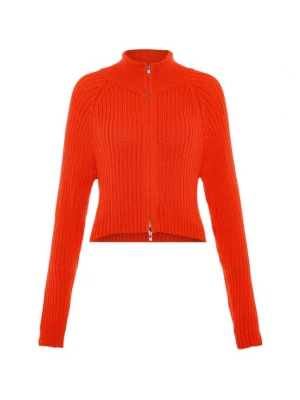 Foto van product Libbi Gebreid vest oranjerood