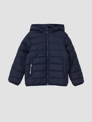 Foto van product Licht gewatteerd unisex jack met vaste capuchon s.Oliver blauw