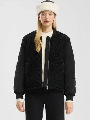 Foto van product Licht gewatteerde blouson in een stoffenmix QS zwart