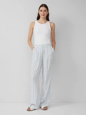 Foto van product Lichte broek met elastische band van een linnenmix s.Oliver blauw