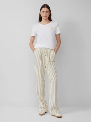 Foto van product Lichte broek met elastische band van een linnenmix s.Oliver bruin