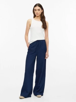 Foto van product Lichte broek met wijde pijpen in denimlook s.Oliver blauw