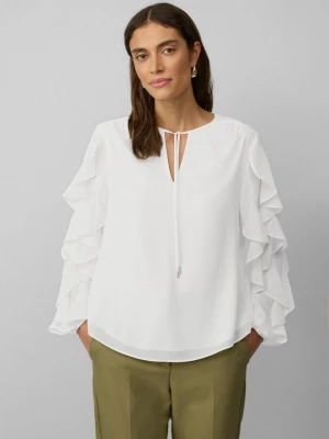 Foto van product Lichte chiffon blouse met ruches aan de mouwen s.Oliver crème