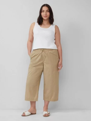 Foto van product Lichte culotte met een relaxed fit van een katoenmix s.Oliver bruin