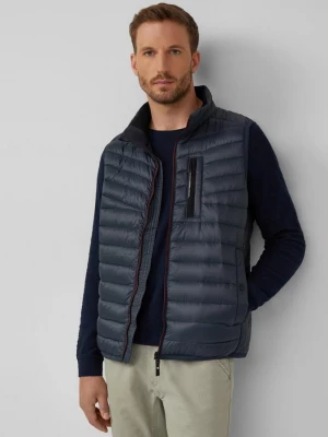 Foto van product Lichtgewicht gewatteerd vest met sportieve contrasterende details | 360° circulair zicht s.Oliver blauw