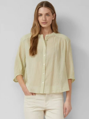 Foto van product Lichtgewicht katoenen blouse met 3 / 4 mouwen en textuur s.Oliver geel