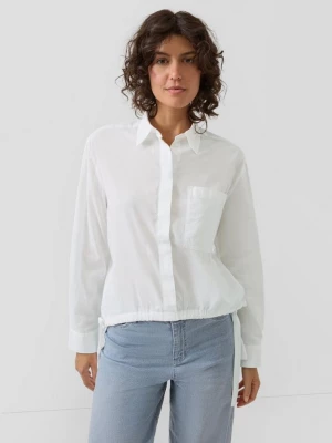 Foto van product Lichtgewicht katoenen voile overhemdblouse met strikdetail s.Oliver wit