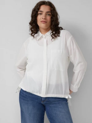 Foto van product Lichtgewicht katoenen voile overhemdblouse met strikdetail s.Oliver wit