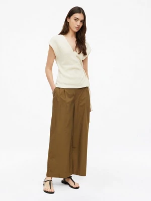 Foto van product Lichtgewicht poplin culottes met plooien s.Oliver bruin