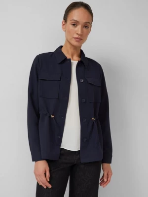 Foto van product Lichtgewicht twill jack met trekkoord in de taille s.Oliver blauw