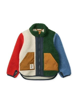 Foto van product Liewood Fleece jas 'Noam Pile' crème / lichtblauw / groen / rood