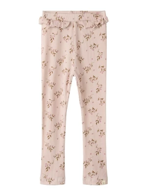 Foto van product Lil'Atelier Leggings 'NMFGavo' olijfgroen / lila / pastellila