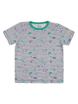Foto van product Lilly and Sid Shirt 'Meerestiere' grijs / groen