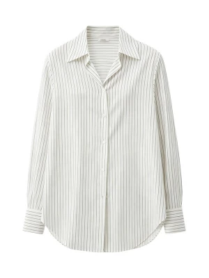 Foto van product Lilysilk Blouse 'Cooles Seide Lotus Hemd mit Nadelstreifen Für Frauen' blauw
