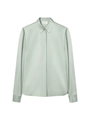 Foto van product Lilysilk Blouse 'Elegantes Slim Fit Seidenhemd' groen