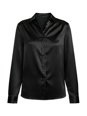 Foto van product Lilysilk Blouse 'Langärmlige Seidenbluse mit Kragen' zwart