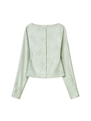Foto van product Lilysilk Blouse 'Sakura Jacquardbluse aus Seide' groen