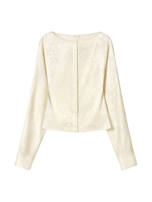 Foto van product Lilysilk Blouse 'Sakura Jacquardbluse aus Seide' wit