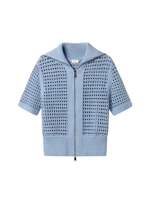 Foto van product Lilysilk Gebreid vest blauw