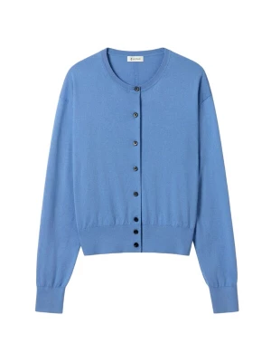 Foto van product Lilysilk Gebreid vest 'Rundhals-Cardigan aus Seiden-Kaschmir-Mix' blauw