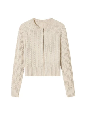 Foto van product Lilysilk Gebreid vest 'X LYDIA MILLEN' beige