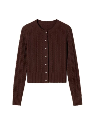 Foto van product Lilysilk Gebreid vest 'X LYDIA MILLEN' rood