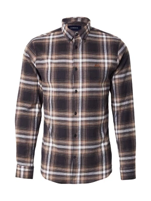 Foto van product Lindbergh Overhemd bruin / donkerbruin / wit