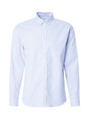 Foto van product Lindbergh Overhemd royal blue / koningsblauw / wit