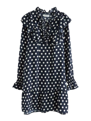 Foto van product Lindex Jurk 'Winny' navy / wit
