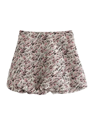Foto van product Lindex Rok 'Lana' greige / lichtgroen / zalm roze / zwart