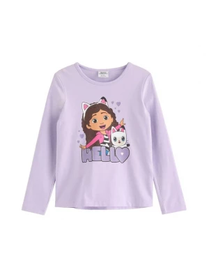 Foto van product Lindex Shirt 'Top ls Gabbys Dollhouse' beige / donkerbruin / lavendel / wit