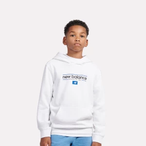 Foto van product Linear Athletics Graphic French Terry Hoodie New Balance wit