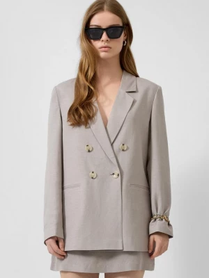 Foto van product Linnen mix blazer QS beżowy