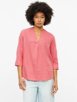 Foto van product Linnenmix blouse met omslag s.Oliver roze
