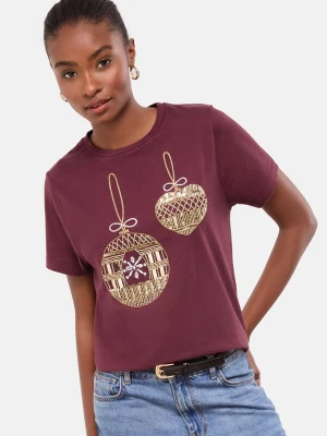 Foto van product Lipsy Shirt goud / bourgogne / zilver