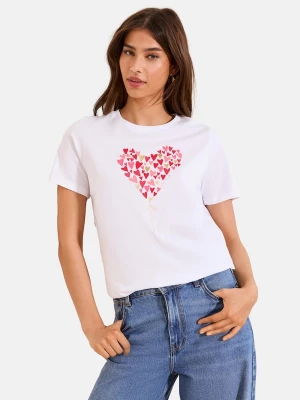 Foto van product Lipsy Shirt 'Wear It With Love' goud / rosa / rood / wit